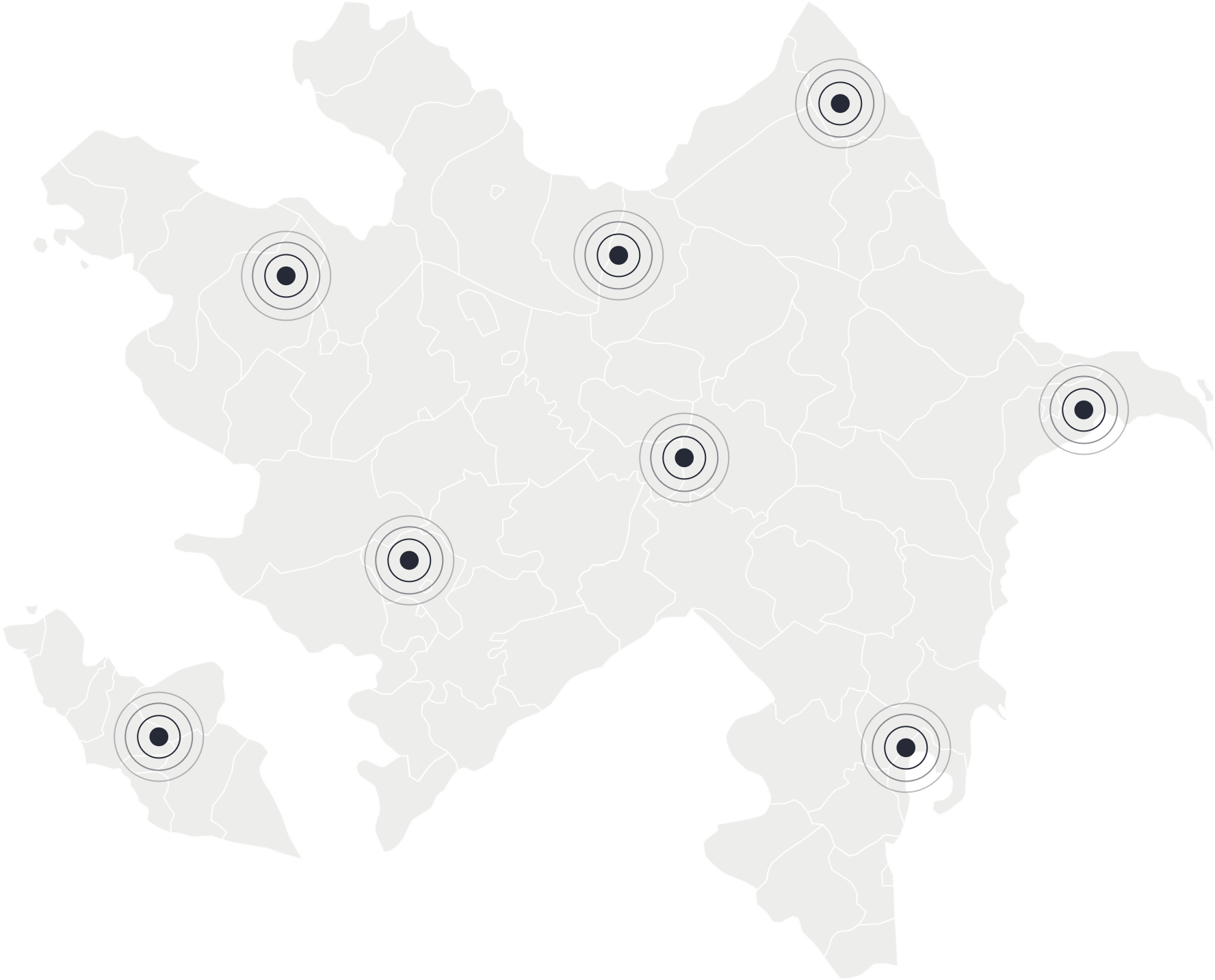 Map with pins